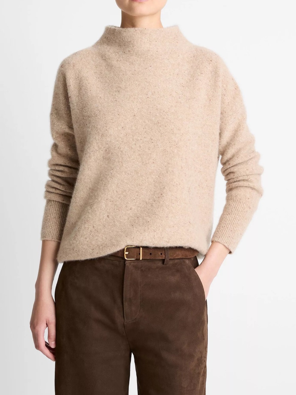Vince Cashmere Mock Neck Sweater